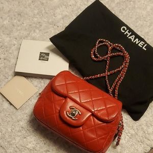 Authentic red Chanel bag